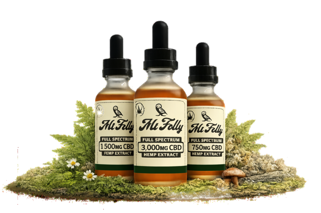 Mt. Folly CBD bottles