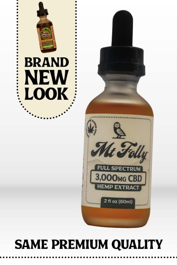 Mt. Folly Full Spectrum Hemp Extract - 3,000mg CBD - Image 2