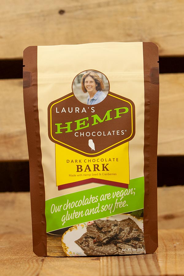 Laura's Hemp Chocolates 3oz Bark