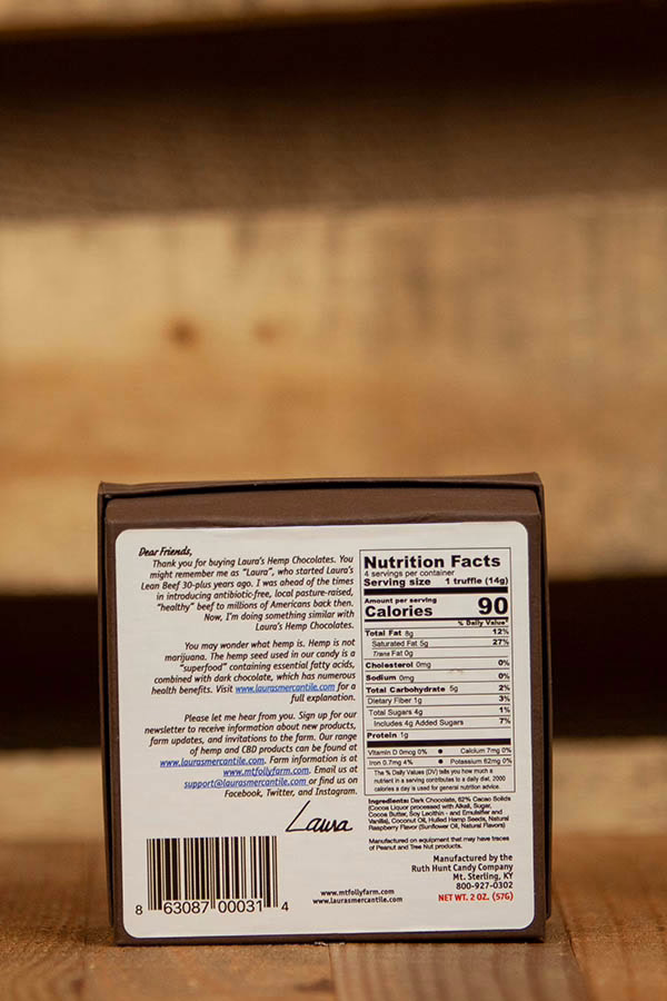 Laura's Mercantile Laura's Hemp Chocolates Truffles