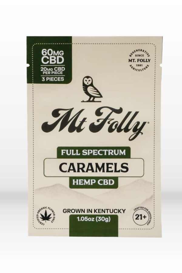 Mt. Folly - Full Spectrum Hemp CBD Caramels - 60mg CBD - 3-Pack