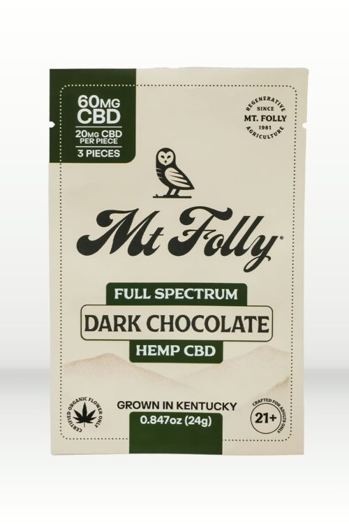 Mt. Folly - Full Spectrum Hemp CBD Dark Chocolate - 60mg CBD - 3-Pack