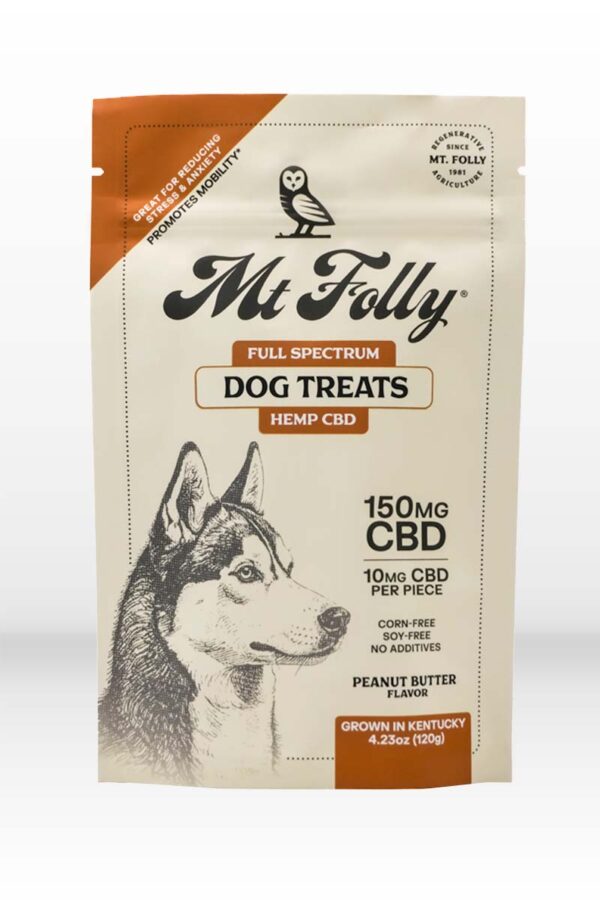 Mt. Folly - Full Spectrum Hemp CBD Dog Treats - 150mg CBD (Peanut Butter Flavor)