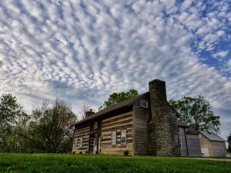 Laura's Homestead Alternatives log cabin.