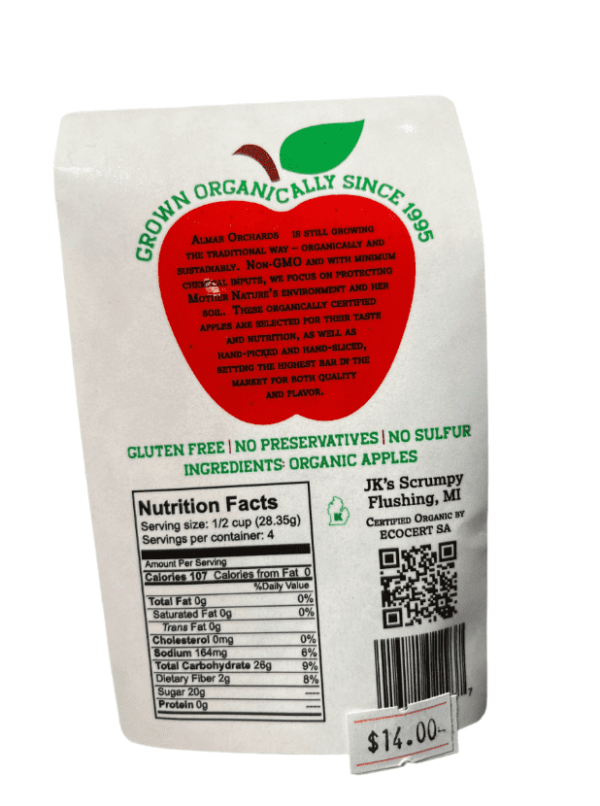 Apple Slices - Organic - 6oz - Package Back
