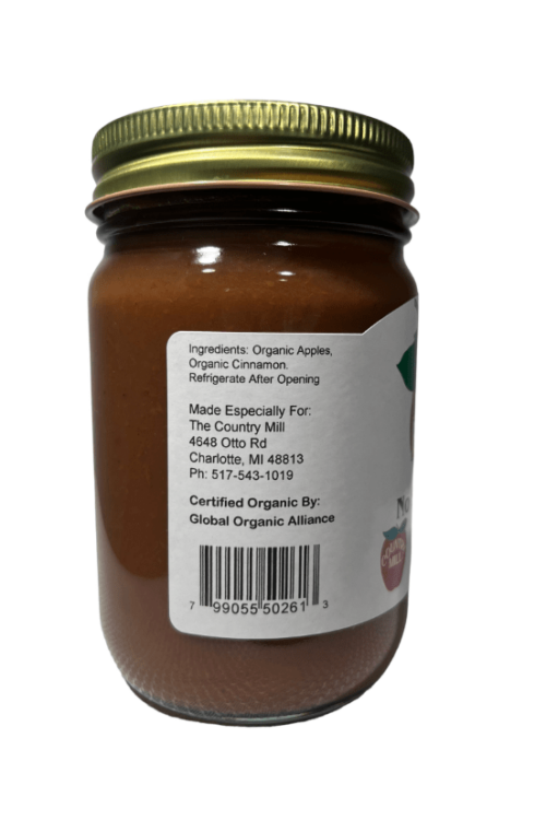 Organic Applebutter. No Sugar added. 13 oz.