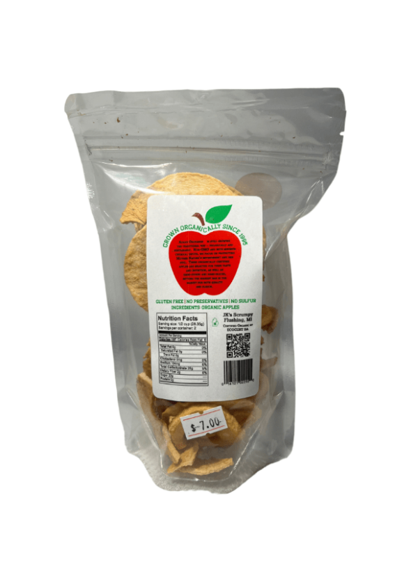 Organic Apple Slices. 3oz package.