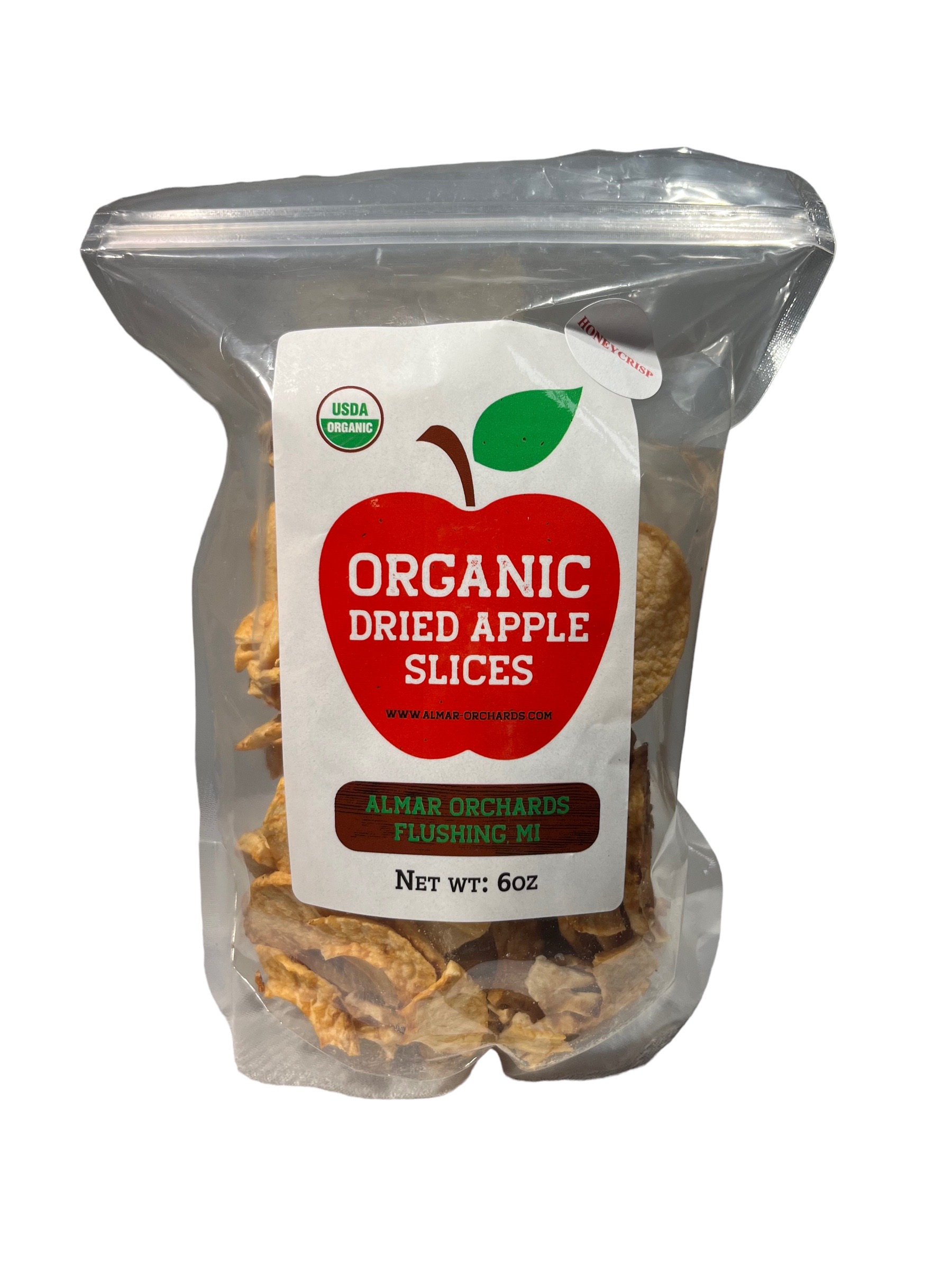 Organic Dried Apple Slices Honeycrisp 6oz - Laura's Mercantile