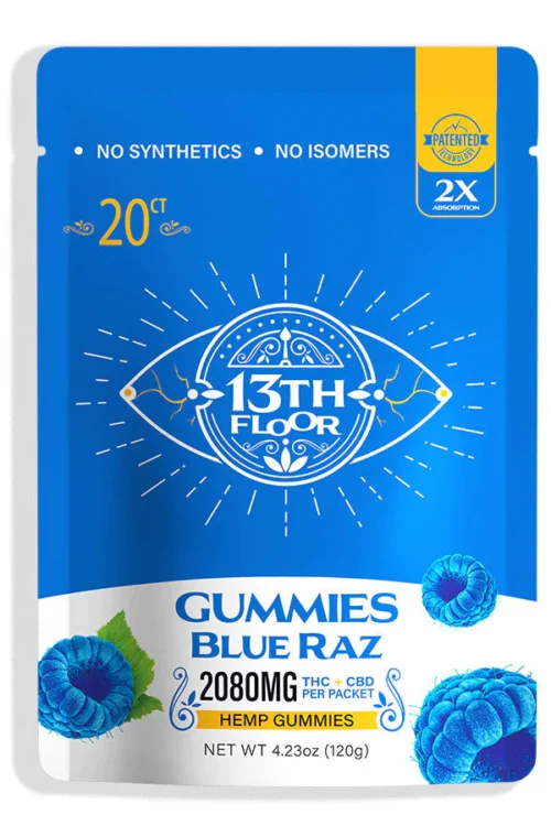 Full Spectrum Gummies. Blue Raz. 20 Pack.