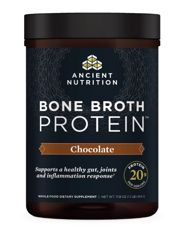 Ancient Nutrition - Chocolate Broth Protein - Pure - 20 servings