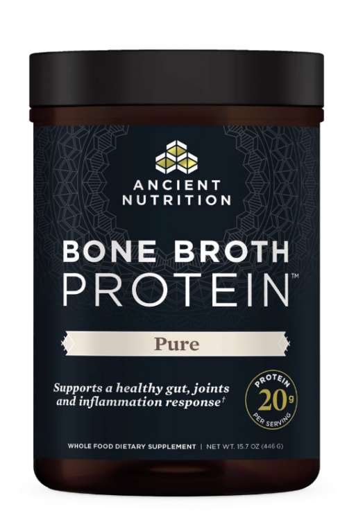 Ancient Nutrition - Bone Broth Protein - Pure - 20 servings