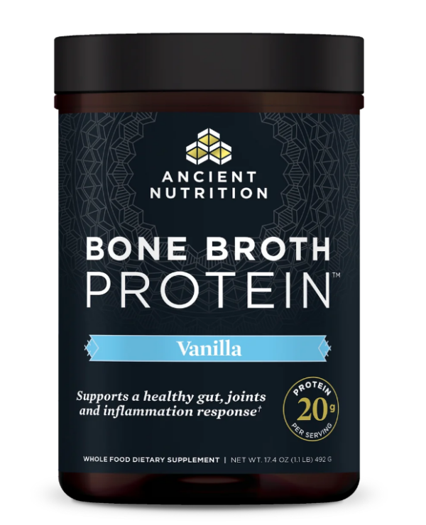 Ancient Nutrition - Vanilla Broth Protein - Pure - 20 servings