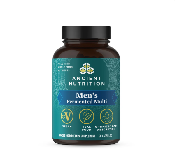 Men's Fermented Multivitamin, Ancient Nutrition, Men's Multivitamin, CBD, CBD Oil, Fish Oil, Softgels, CBD Vitamins, edibles, digestion, Ancient Nutrition: Men's and Women's Multivitamins and CBD Oil Softgels