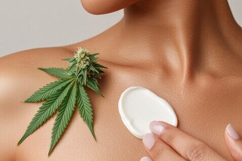 cbd for skin care, cbd skincare, cbd in skincare, cbd womens skincare, woman applying cream, lotion and moisturizer for a skincare routine,