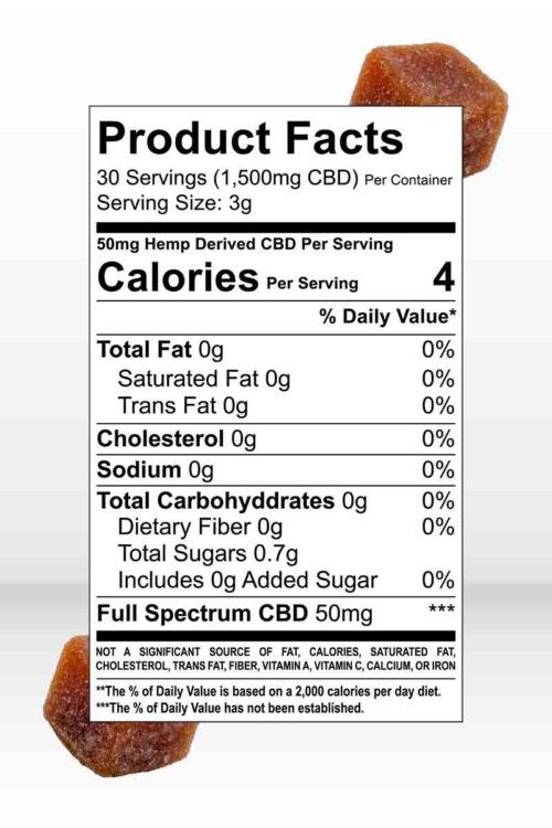 Need a morning boost? Try Dawn, a tasty morning gummy with 50mg of CBD, 2mg of THC, and Caffeine for that morning pick-me-up. This unique blend of natural ingredients are designed to help start your day with focus, energy, and a sense of calm. Supplement Facts.