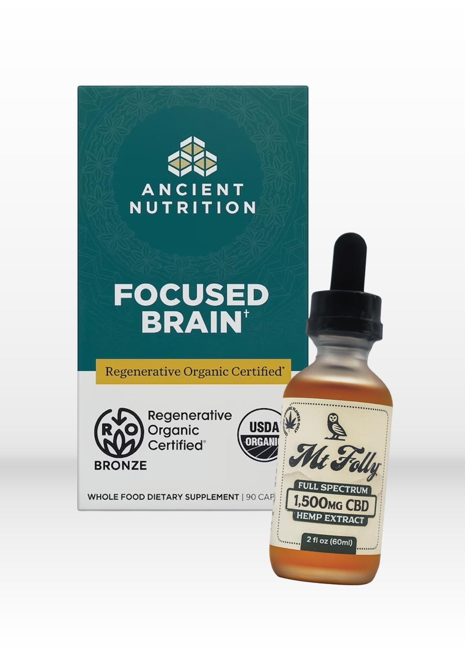 Clarity & Flow Stack: Focused Brain + 1,500mg Full Spectrum CBD